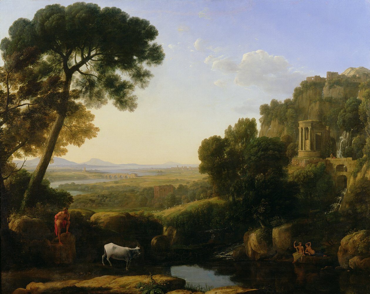 A Sunset or Landscape with Argus Guarding Io by Claude Lorrain