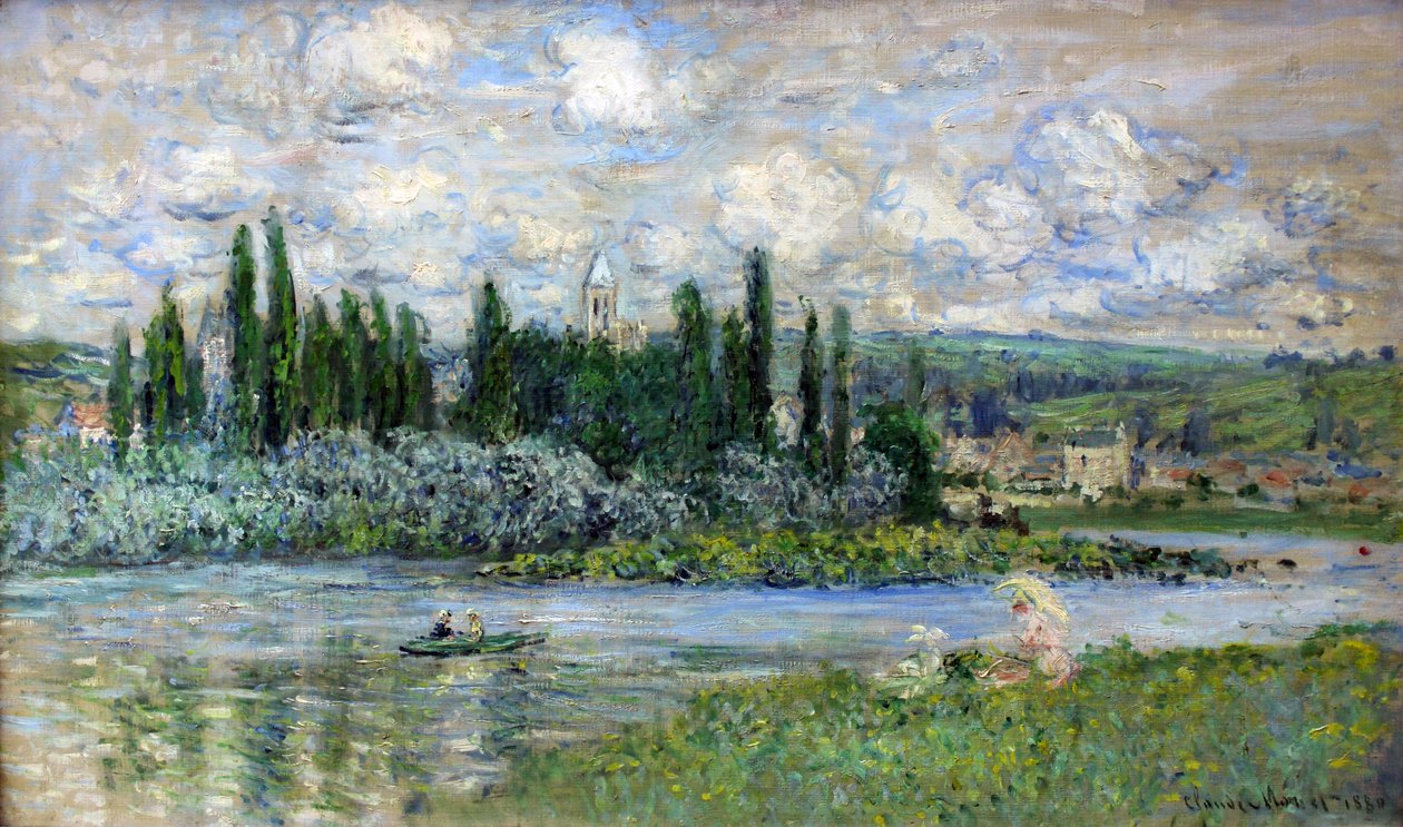 View of Vetheuil-sur-Seine by Claude Monet