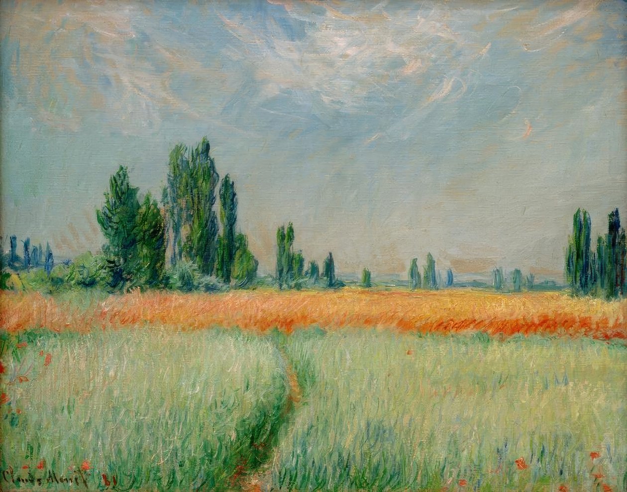 Wheat Field by Claude Monet