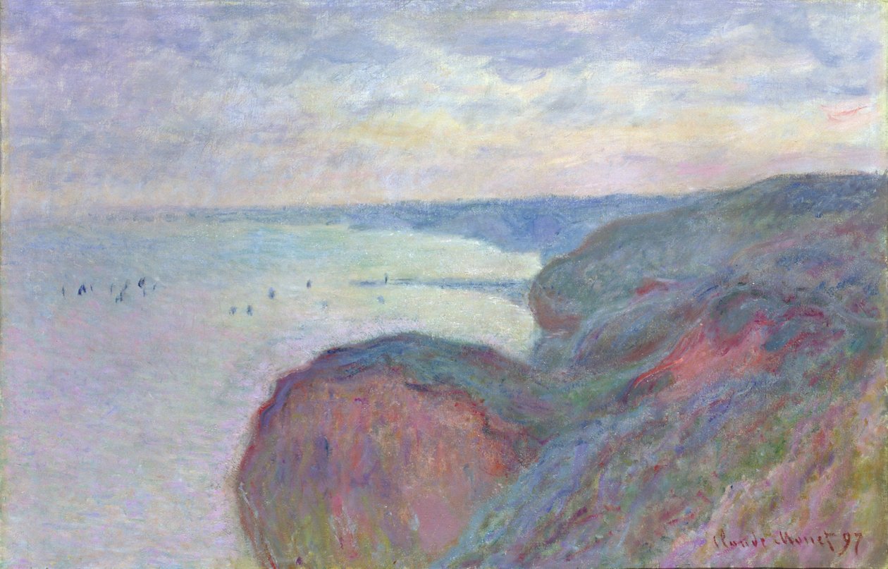 Cliffs Near Dieppe by Claude Monet