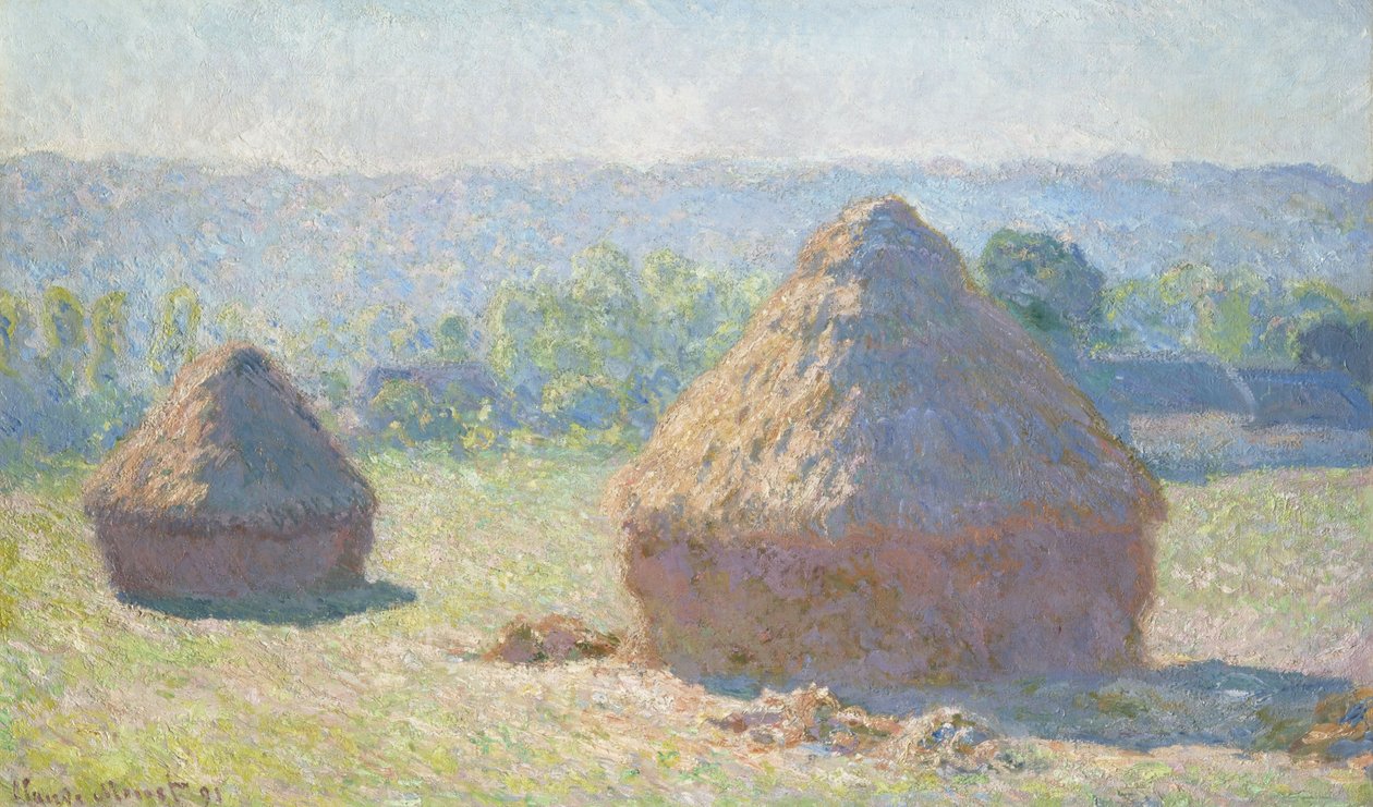 Haystacks, End of Summer by Claude Monet