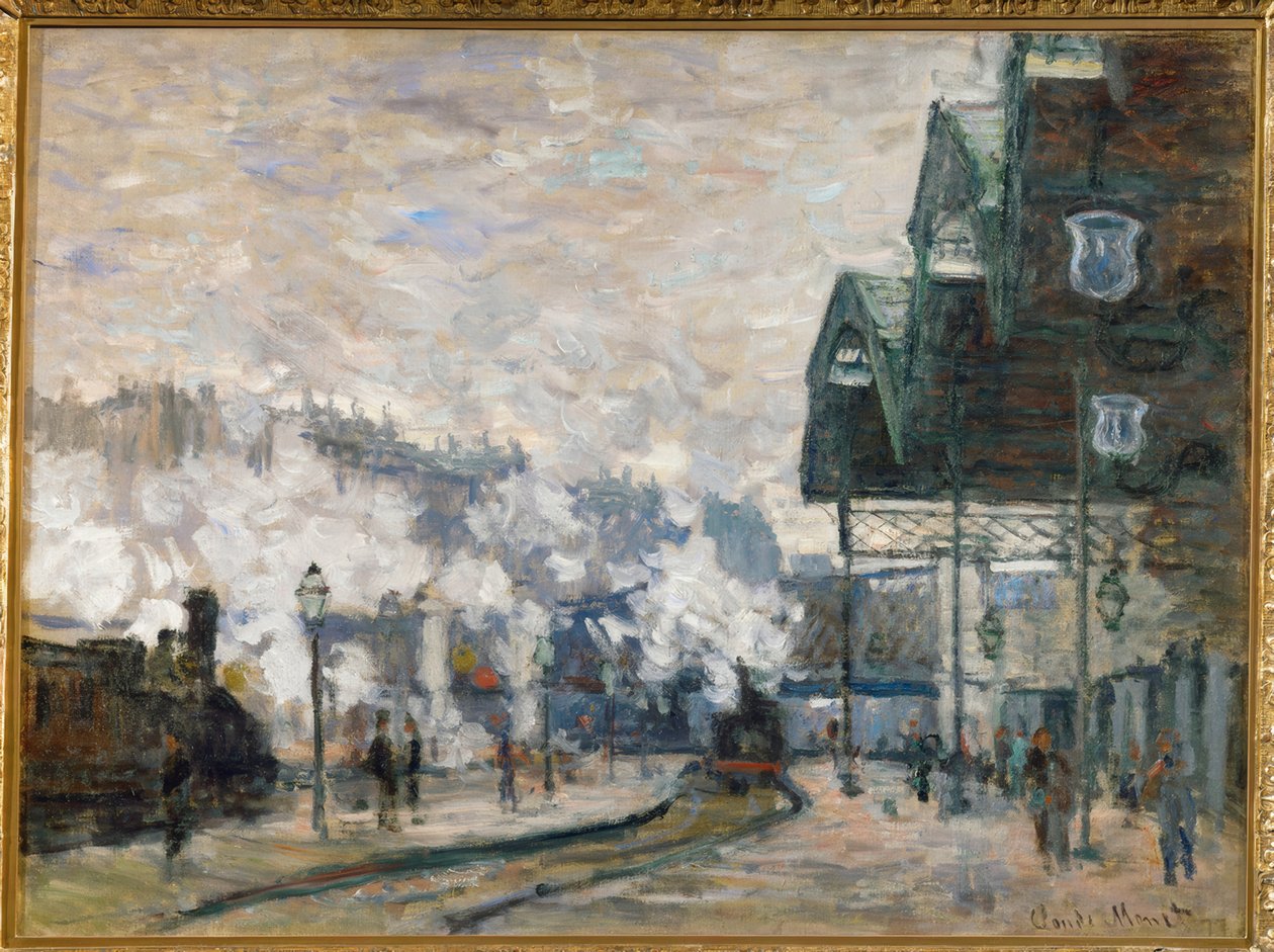 The Saint-Lazare Station, Exterior View by Claude Monet