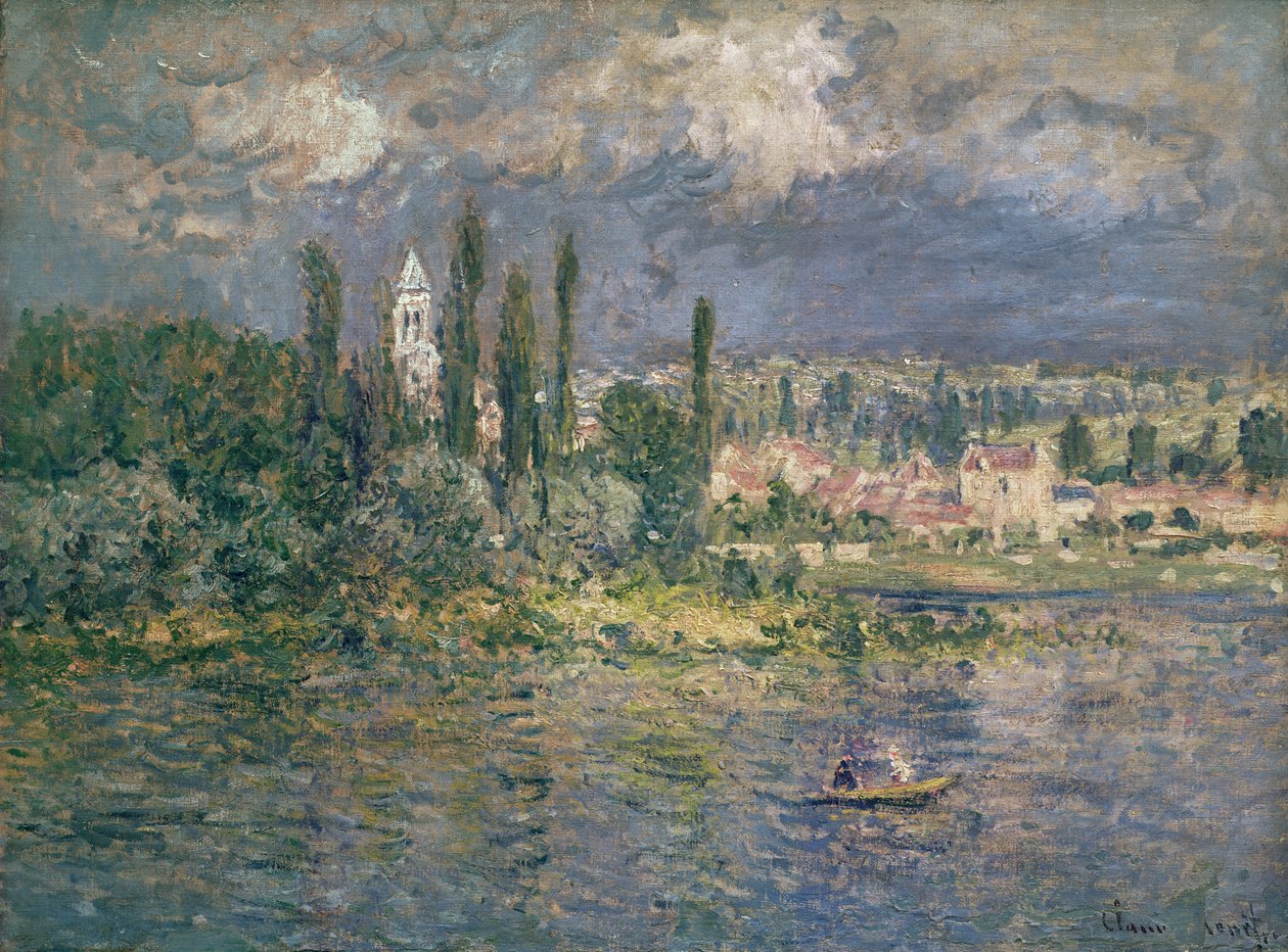 Landscape with a Thunderstorm, Vetheuil, 1880 by Claude Monet
