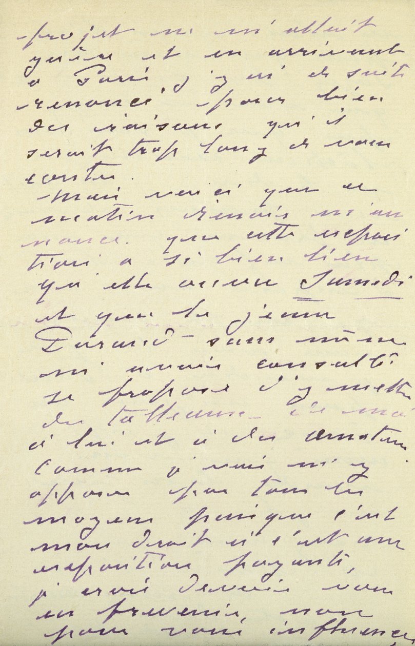 Letter from Claude Monet to Berthe Morisot, 1888 by Claude Monet