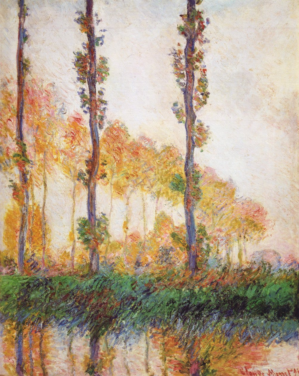 Poplars (Autumn) by Claude Monet