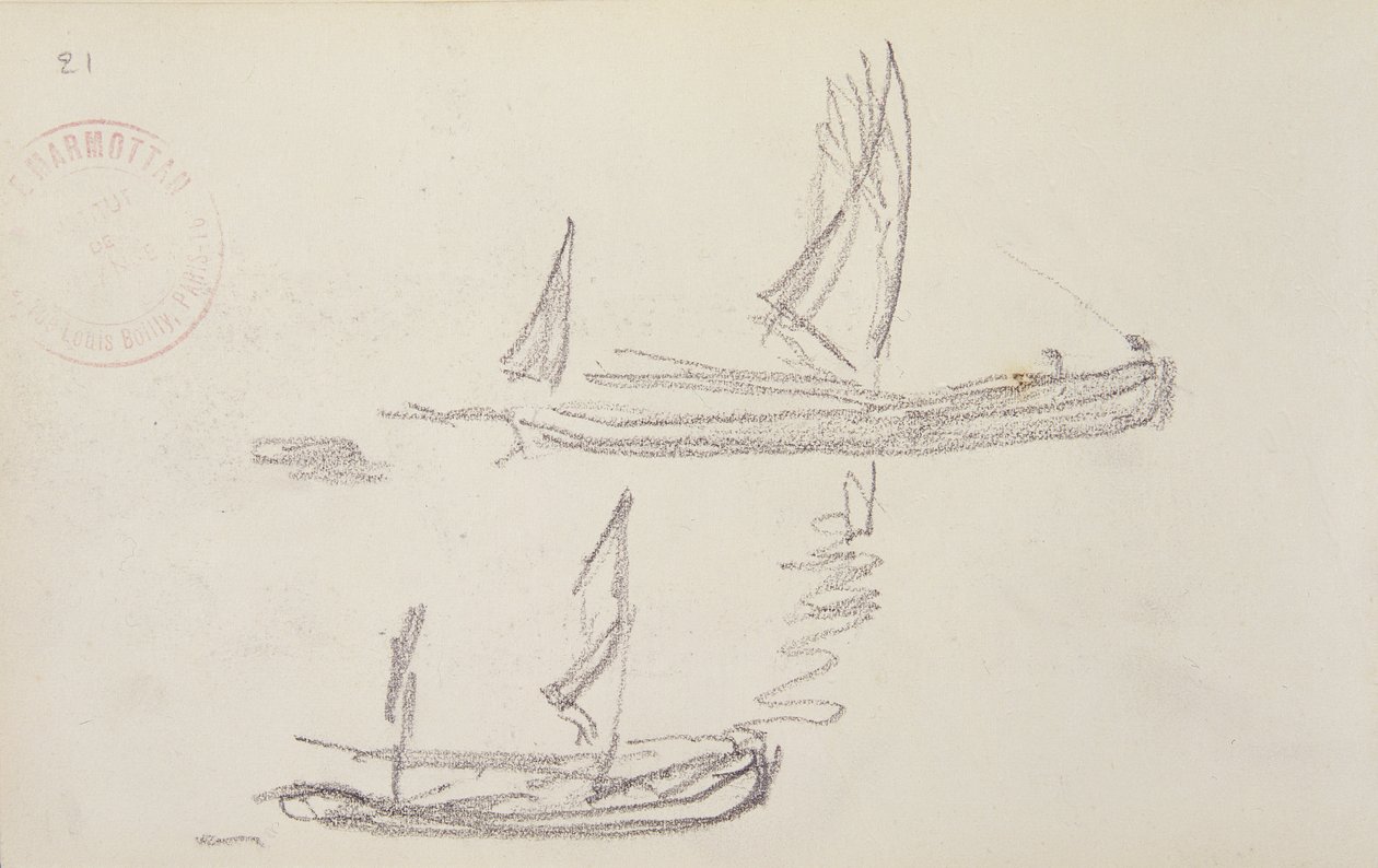 Study for London series, Boats on the Thames by Claude Monet