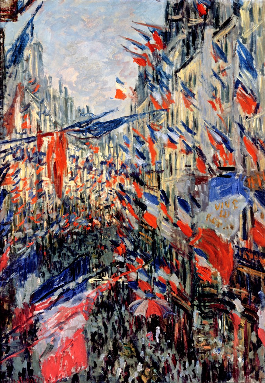 The Rue Saint-Denis, Celebration of June 30, 1878 by Claude Monet