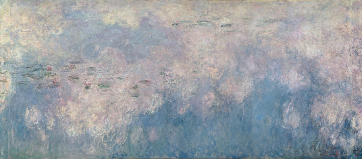 The Waterlilies - The Clouds (central section) by Claude Monet