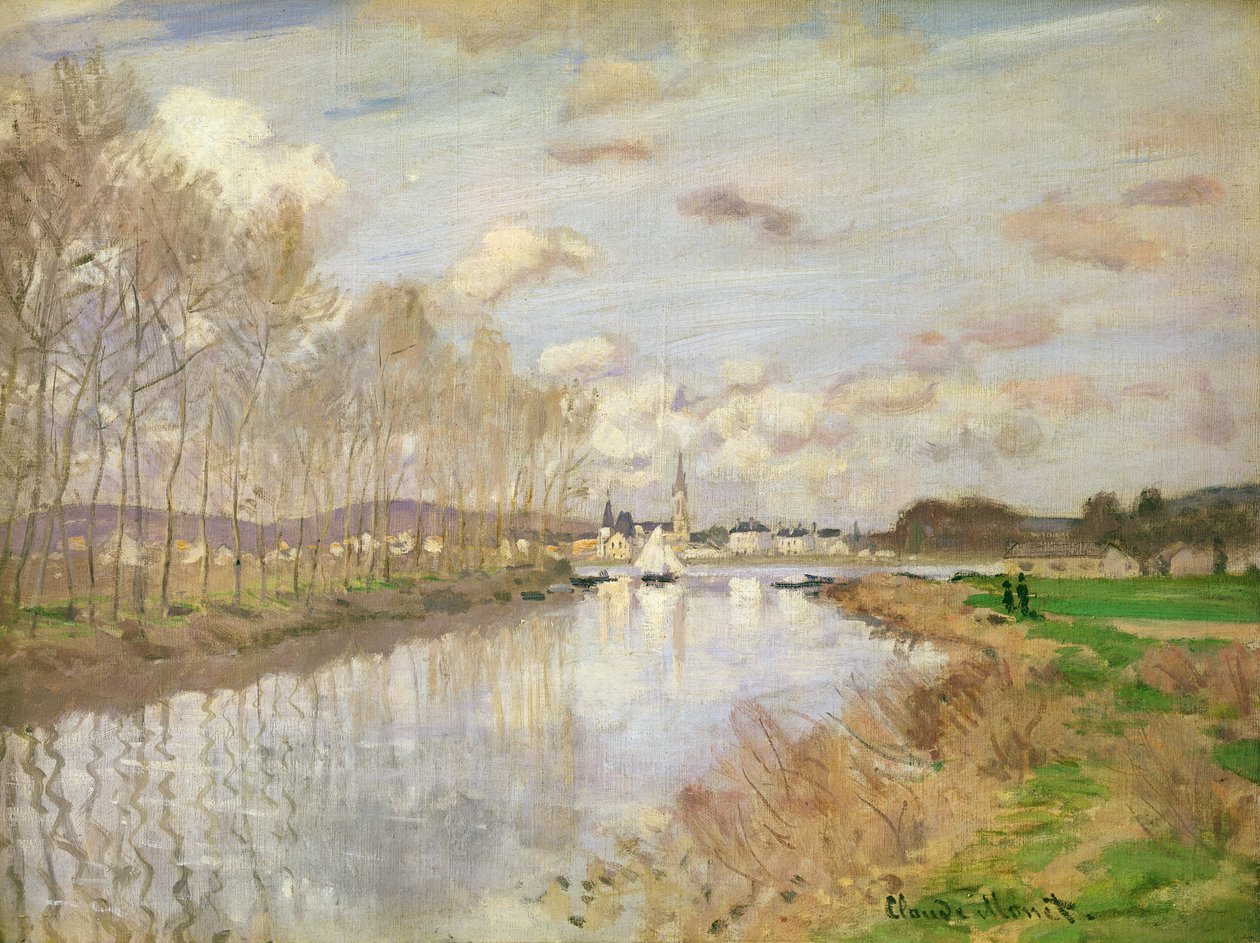 The Yacht at Argenteuil by Claude Monet