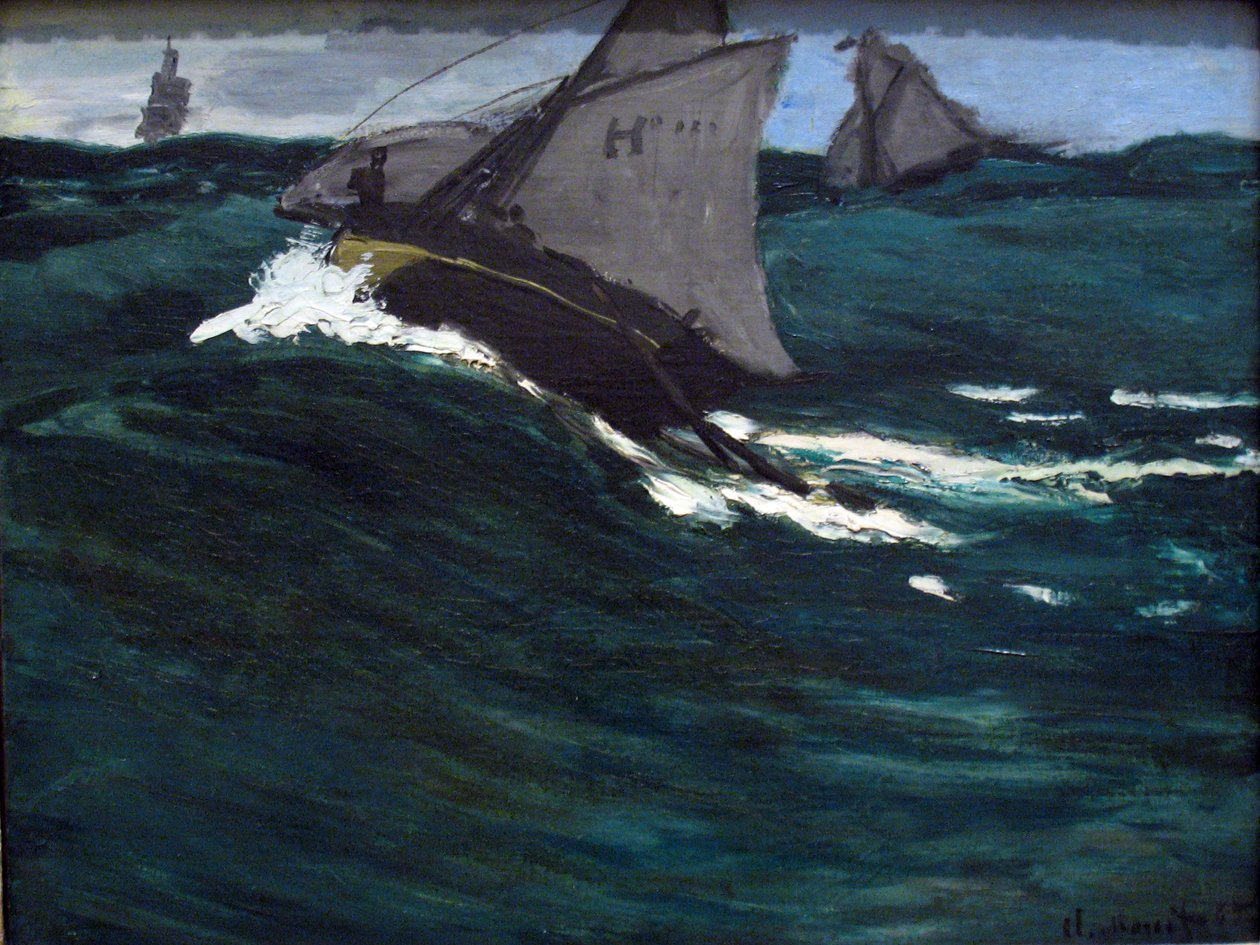 The Green Wave by Claude Monet
