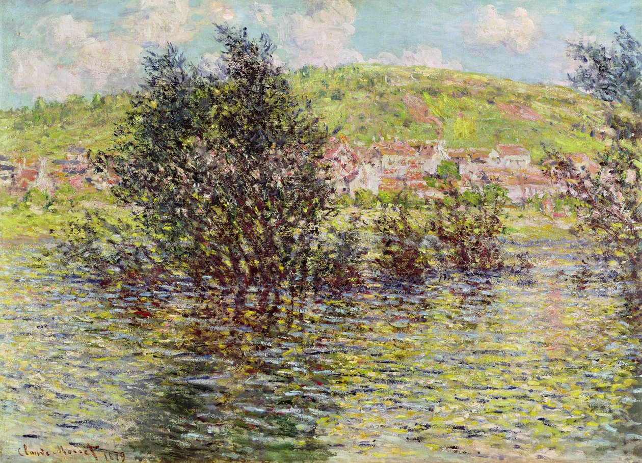 Vetheuil, View from Lavacourt by Claude Monet