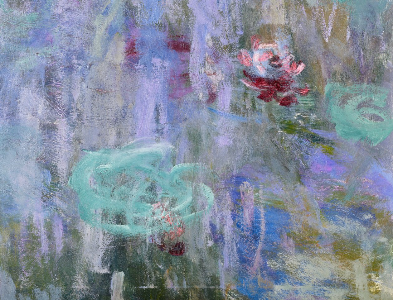 Waterlilies and Reflections of a Willow Tree, 1916-19 by Claude Monet