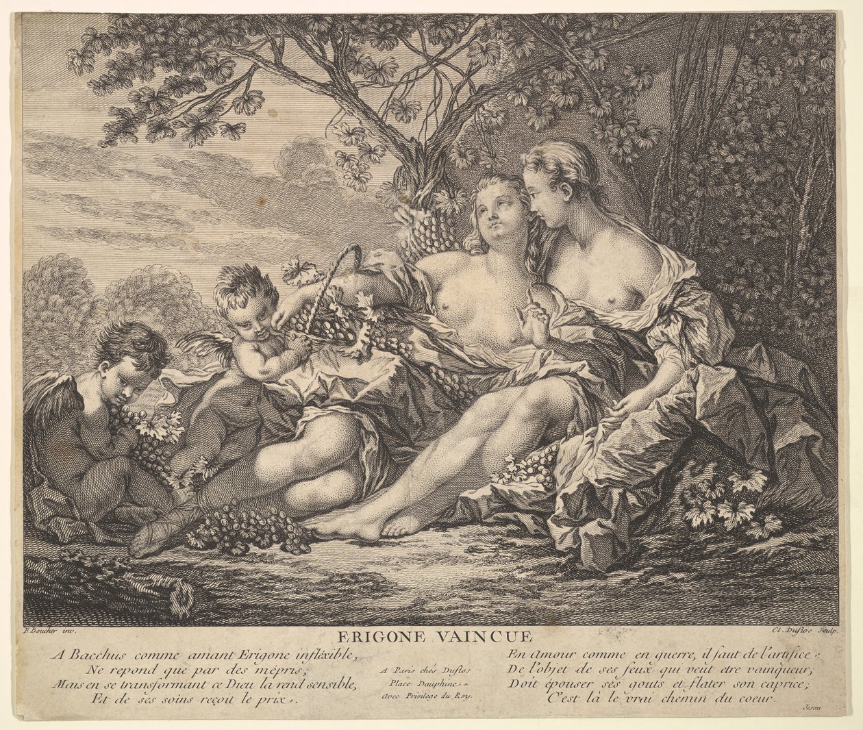 Erigone Vanquished by Claude Augustin Duflos