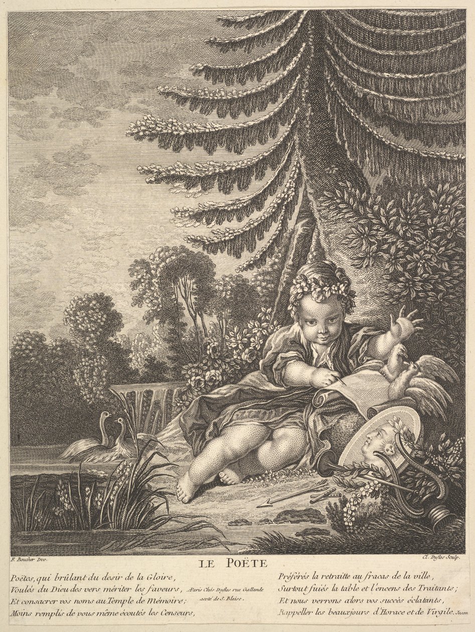 The Poet by Claude Augustin Duflos