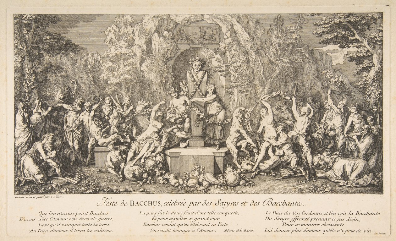 The Fête of Bacchus by Claude Gillot