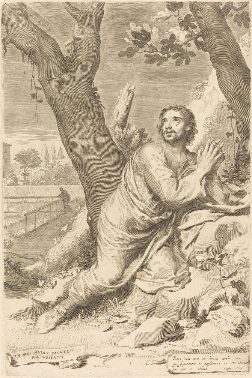 Saint Augustine by Claude Mellan