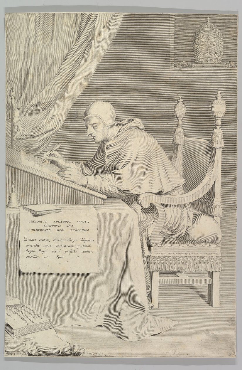 St. Gregory by Claude Mellan