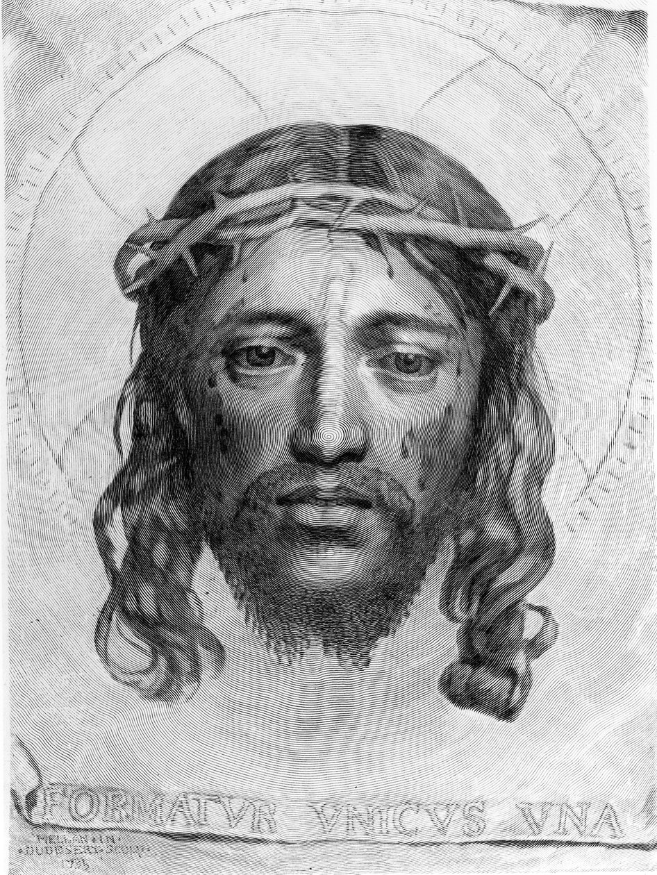 The Head of Christ by Claude Mellan