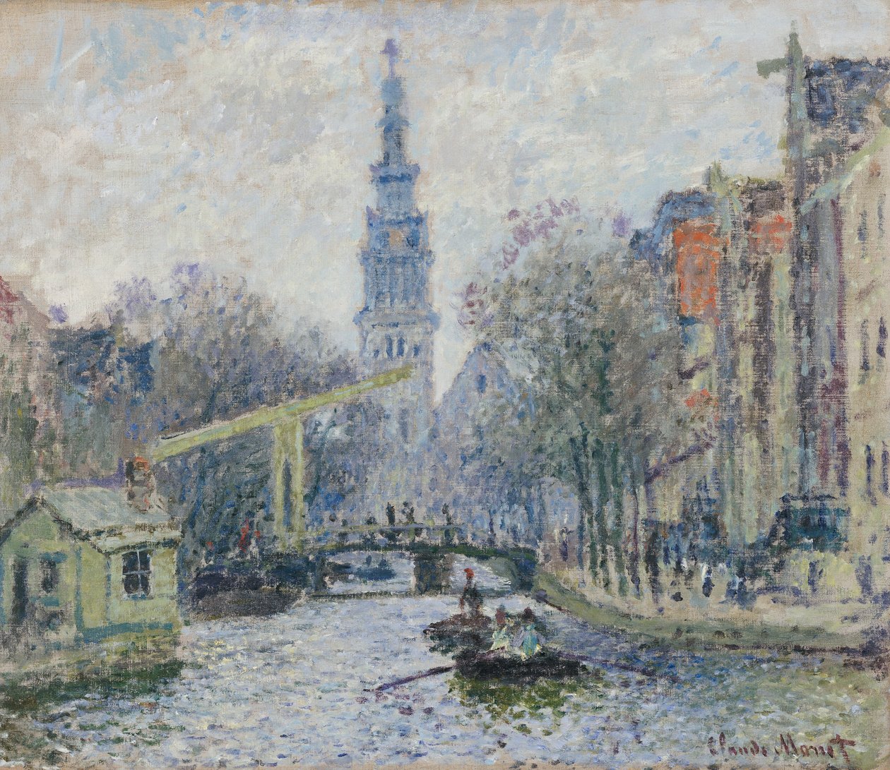 Canal in Amsterdam by Claude Monet