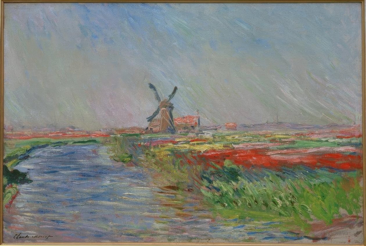 Tulip Fields in Holland by Claude Monet