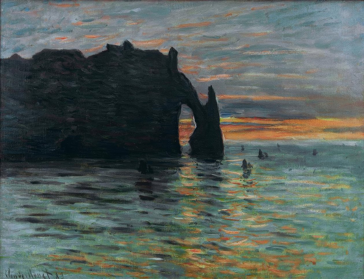 Sunset by Claude Monet