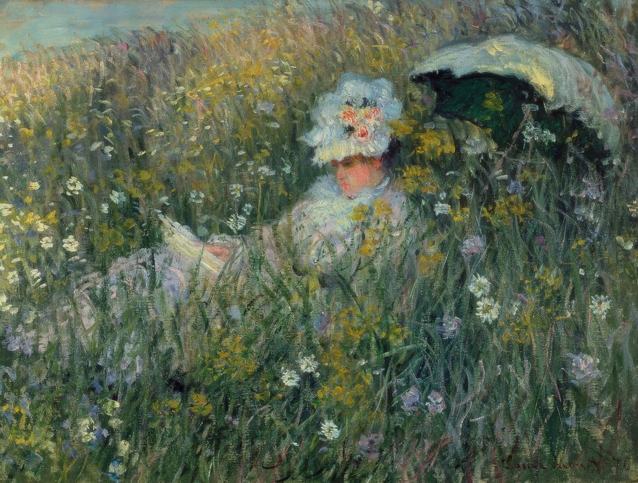 In the Meadow by Claude Monet
