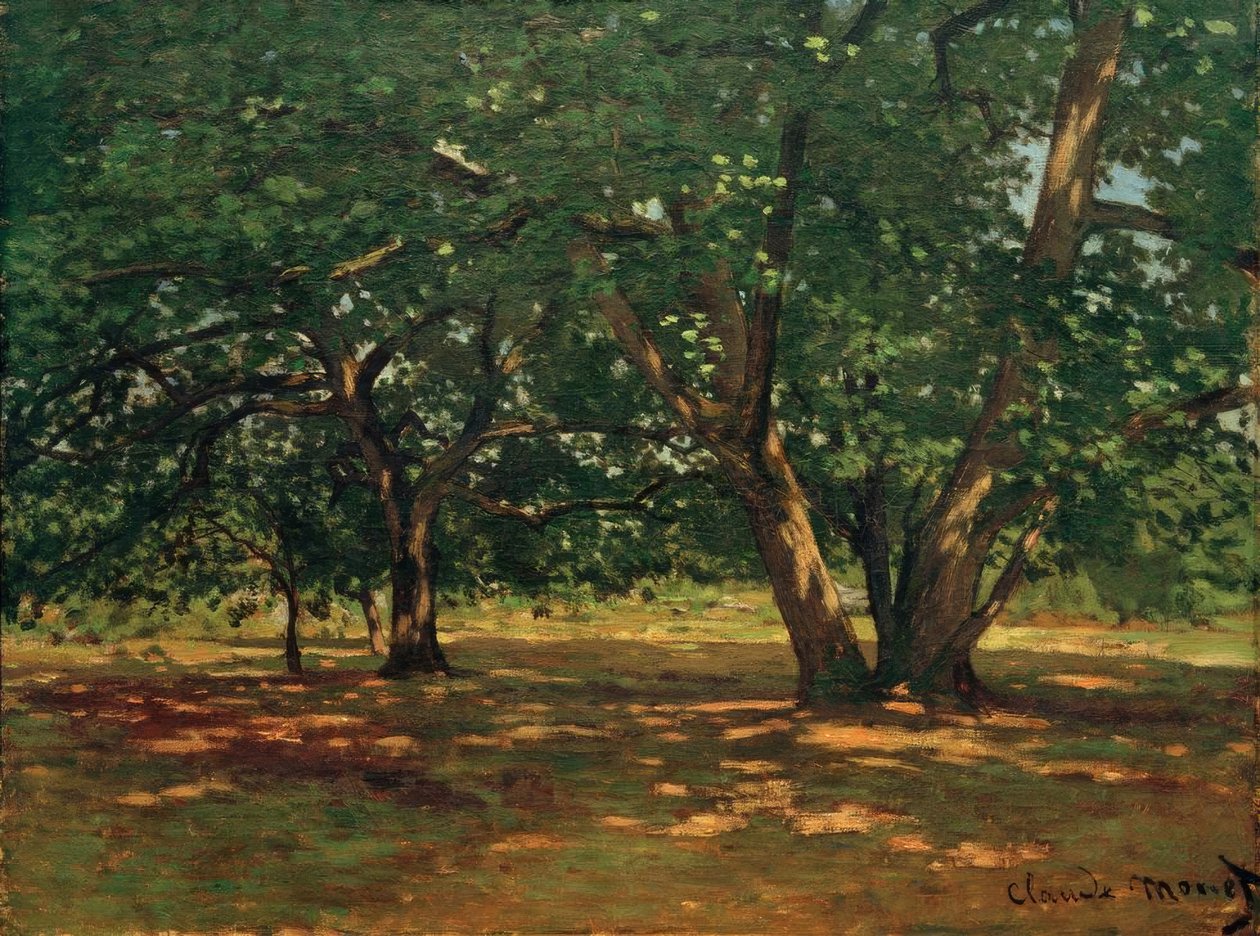 Forest of Fontainebleau by Claude Monet