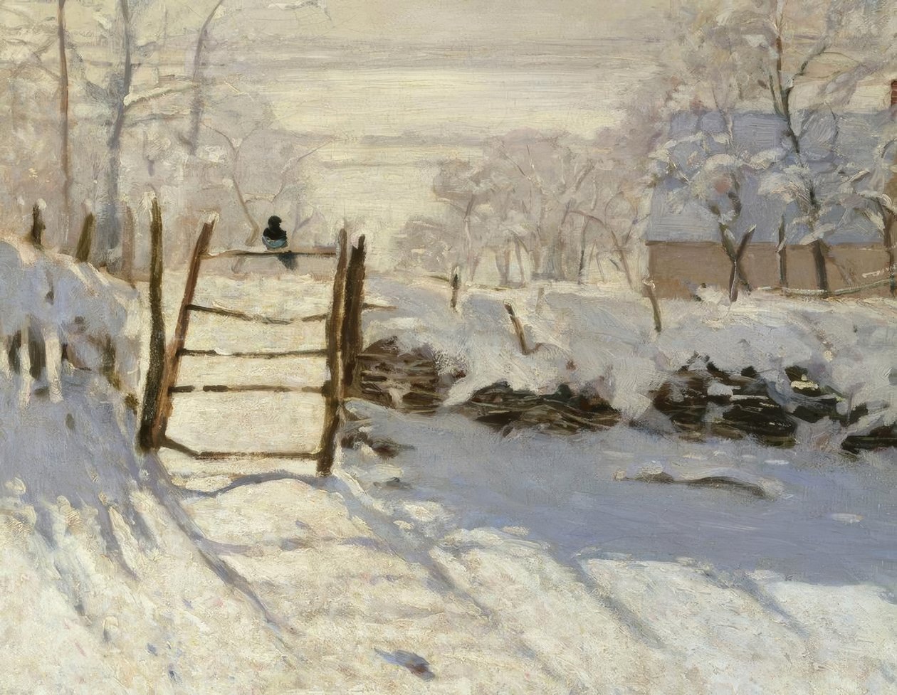 The Magpie by Claude Monet