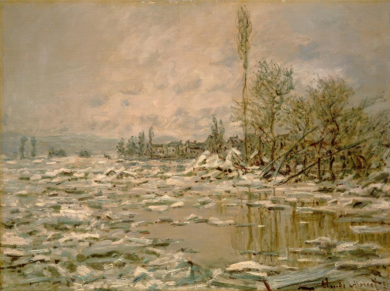 The Debacle, Gray Weather by Claude Monet