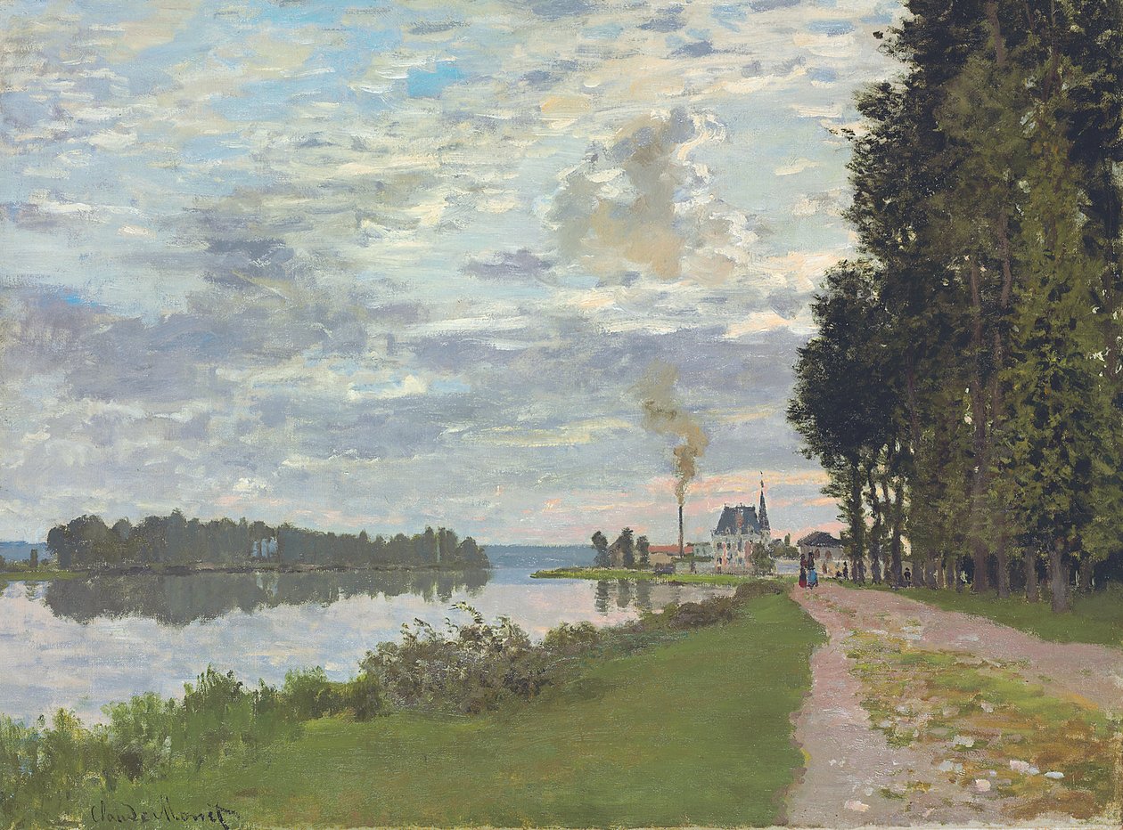 The Promenade at Argenteuil by Claude Monet
