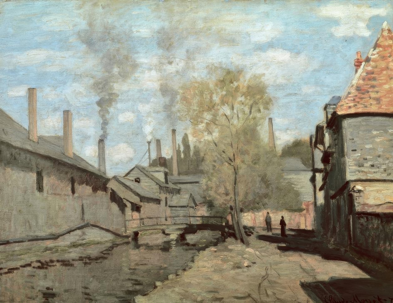 The Robec Stream by Claude Monet