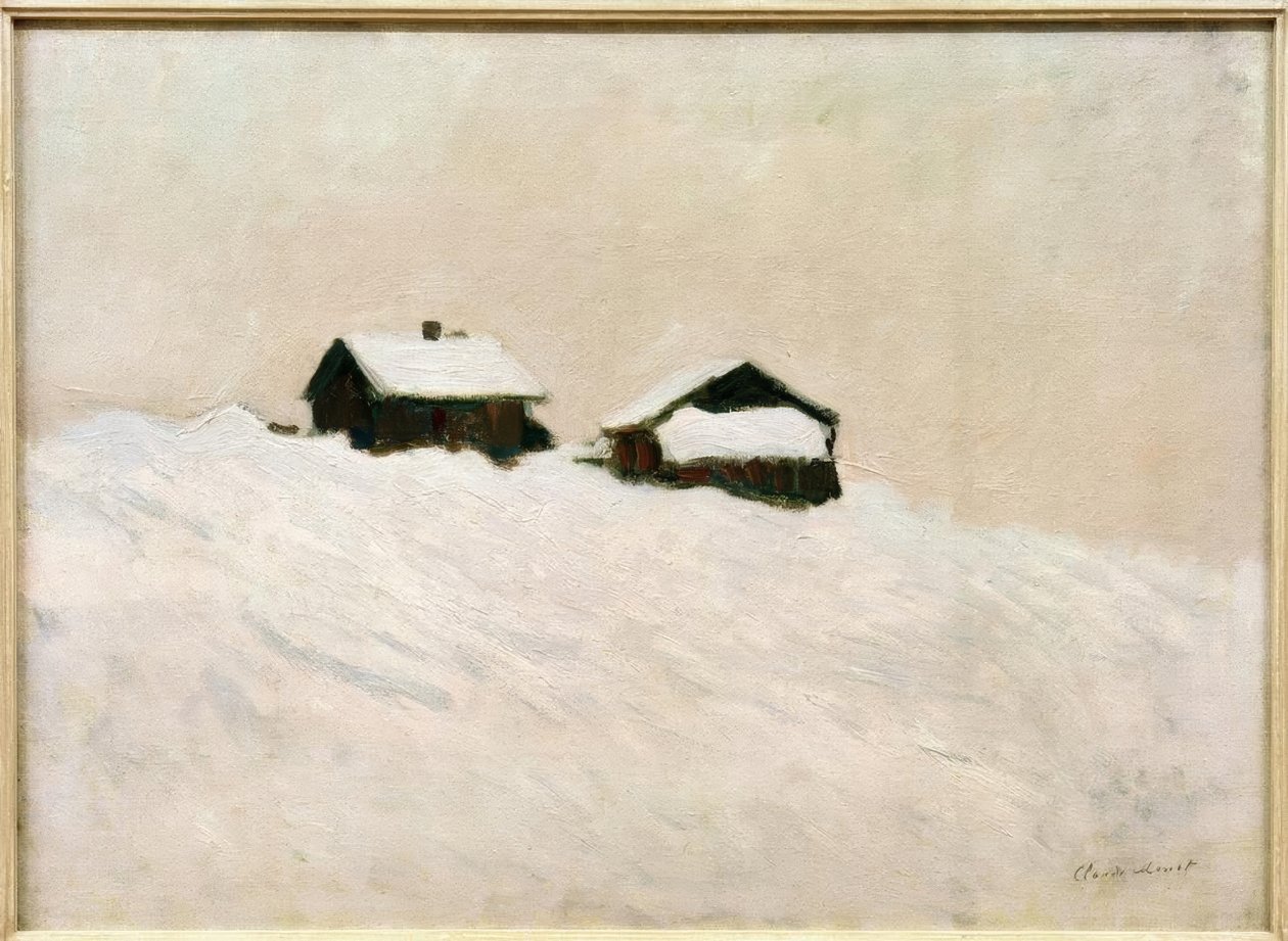 Houses in the Snow, Norway by Claude Monet