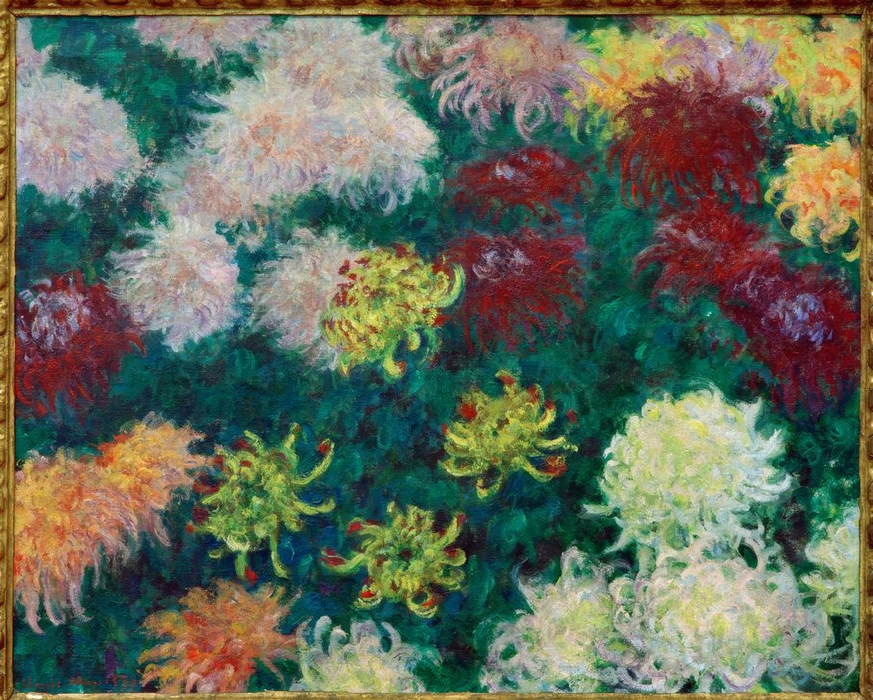 Massif of Chrysanthemums by Claude Monet