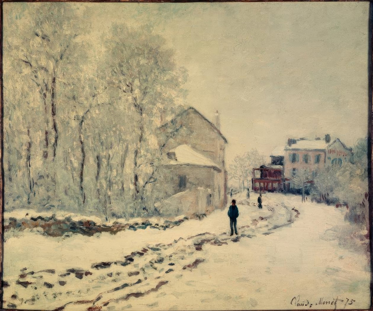 Snow in Argenteuil by Claude Monet