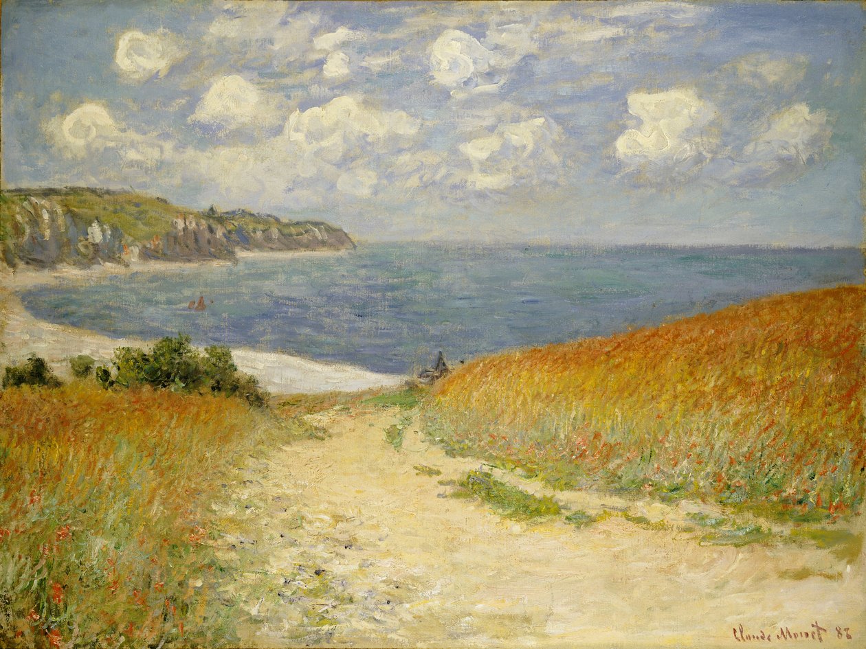 Path in the Wheat at Pourville, 1882 by Claude Monet