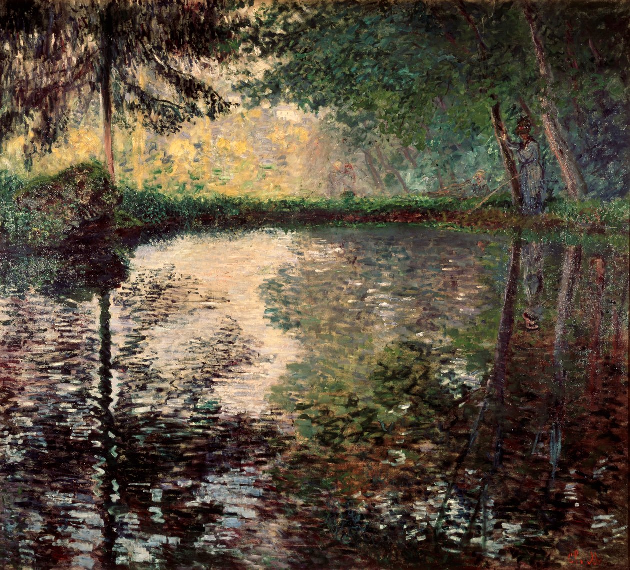 Pond at Montgeron by Claude Monet