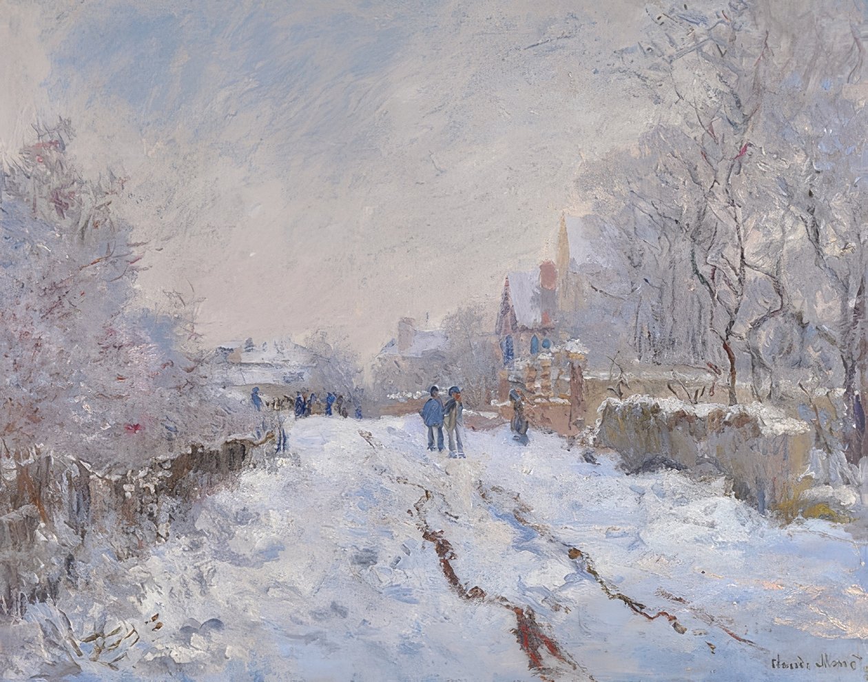 Snow in Argenteuil by Claude Monet