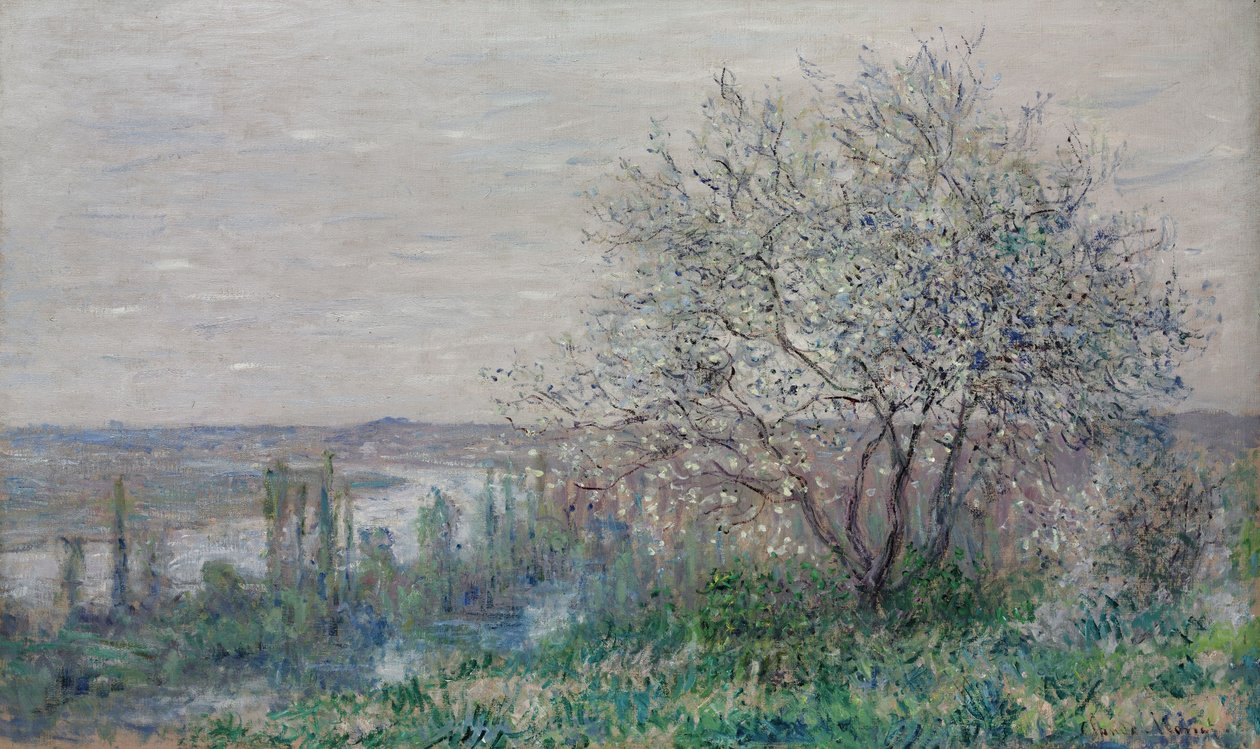 Spring mood in Vétheuil, 1880 by Claude Monet