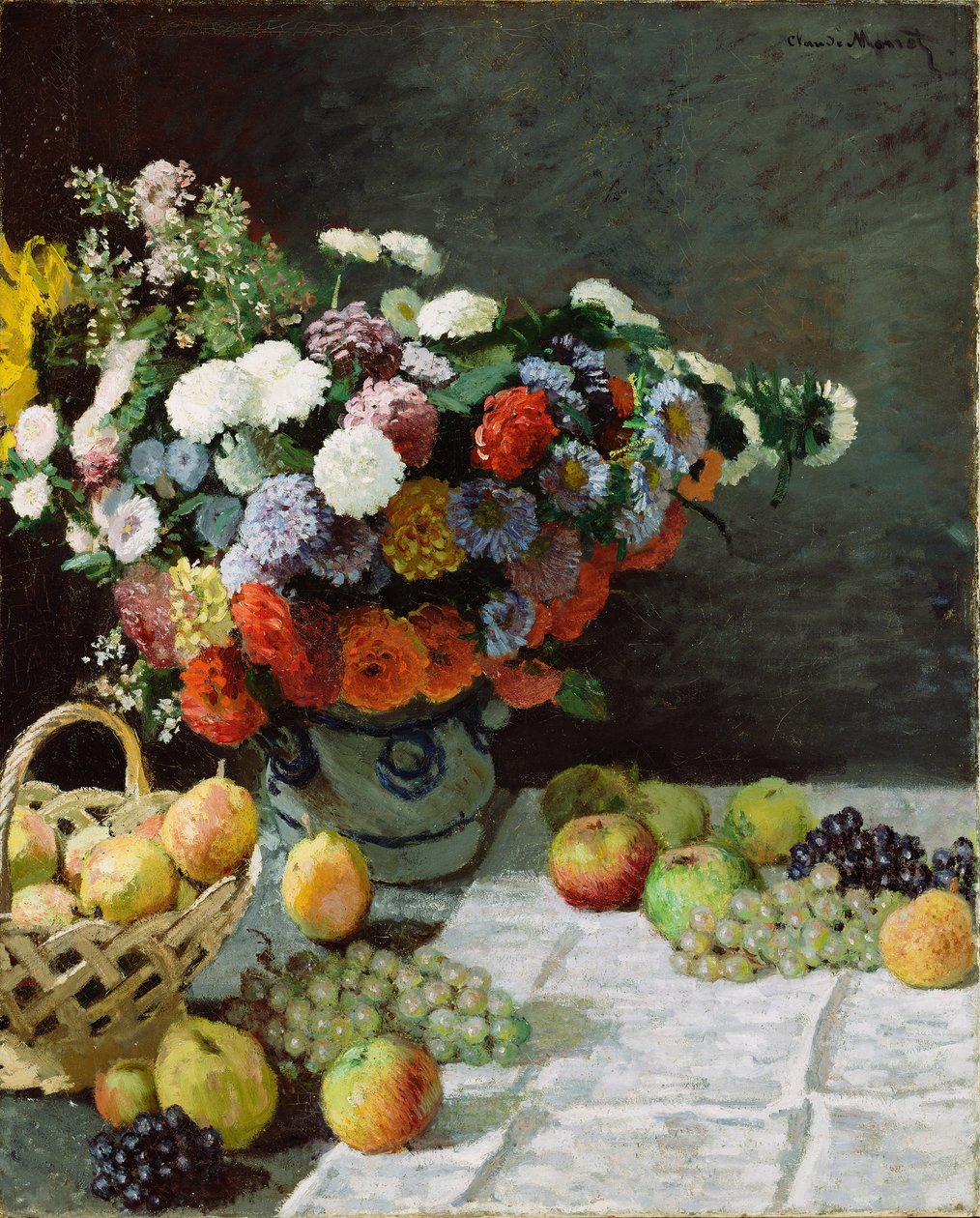 Still Life with Flowers and Fruit, 1869 by Claude Monet