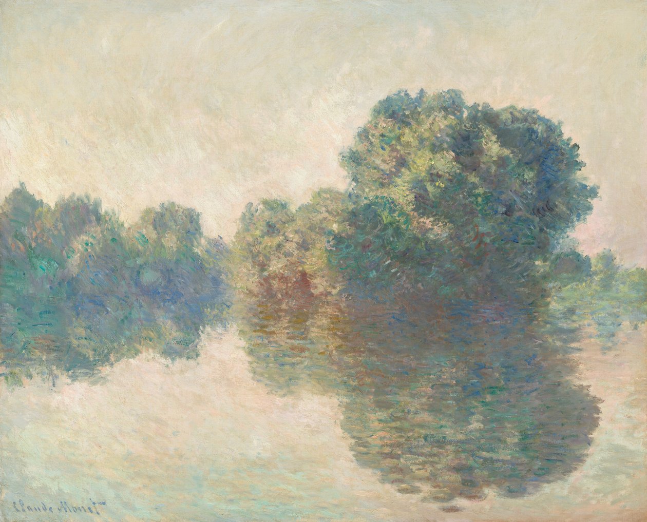 The Seine at Giverny by Claude Monet