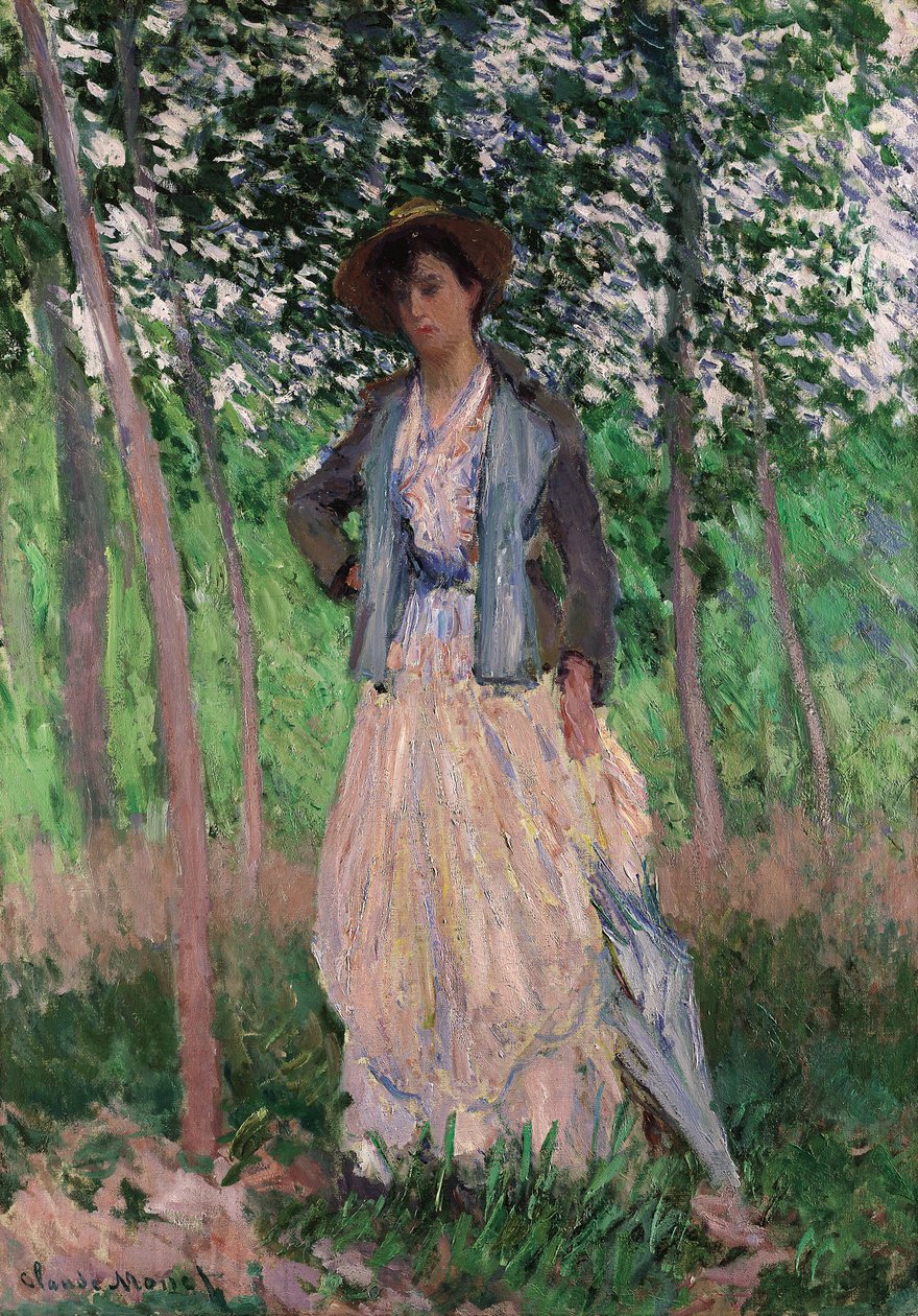 The Stroller (Suzanne Hoschedé) by Claude Monet