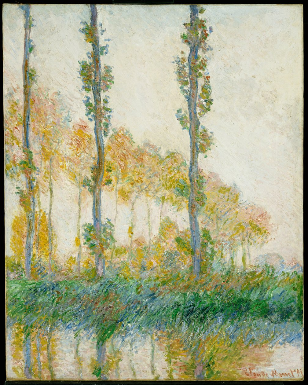 The Three Trees, Autumn by Claude Monet