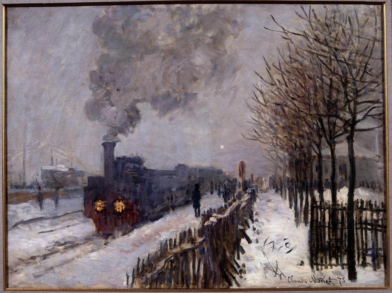 The Train in the Snow by Claude Monet