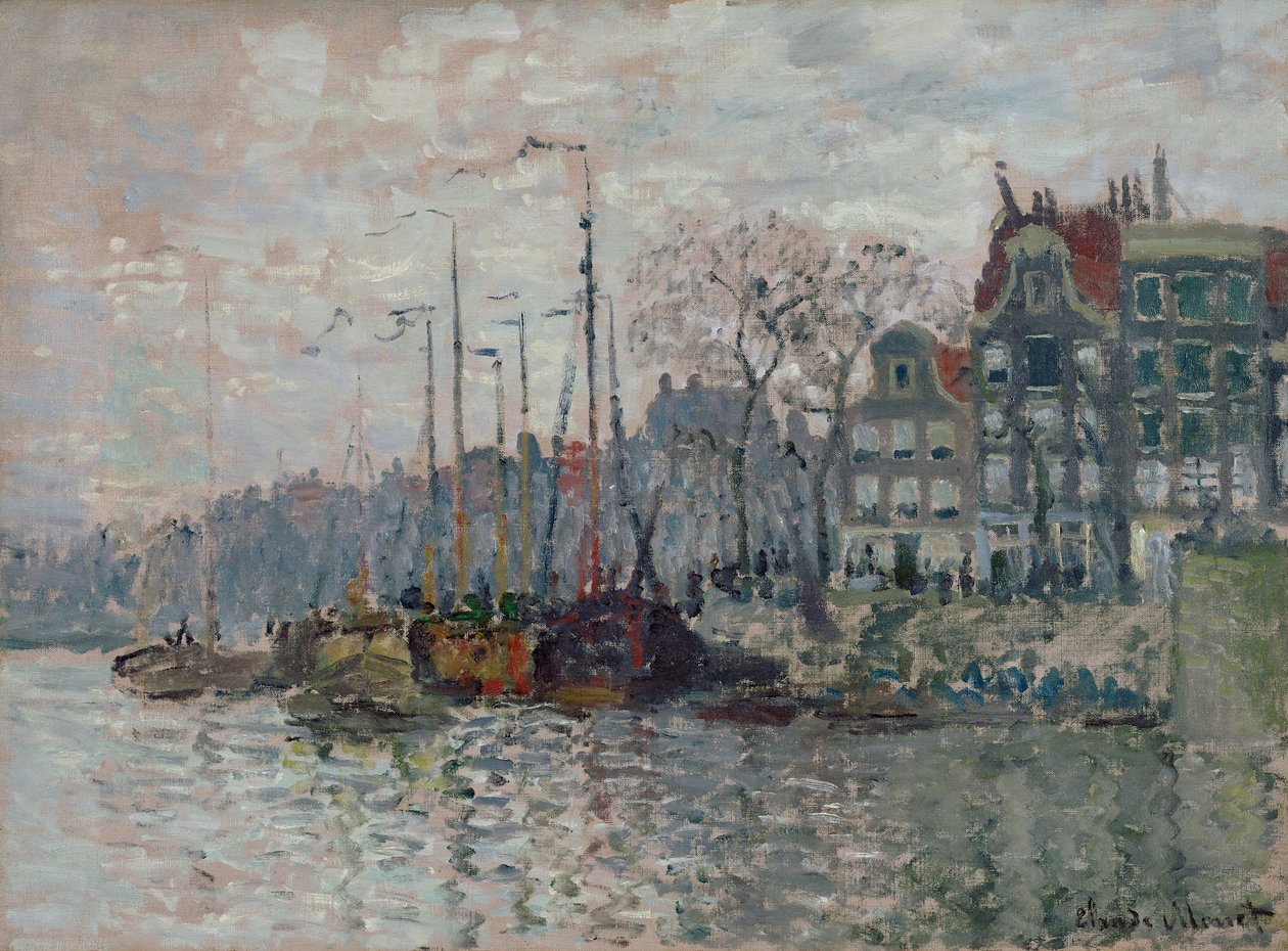 View of Amsterdam by Claude Monet