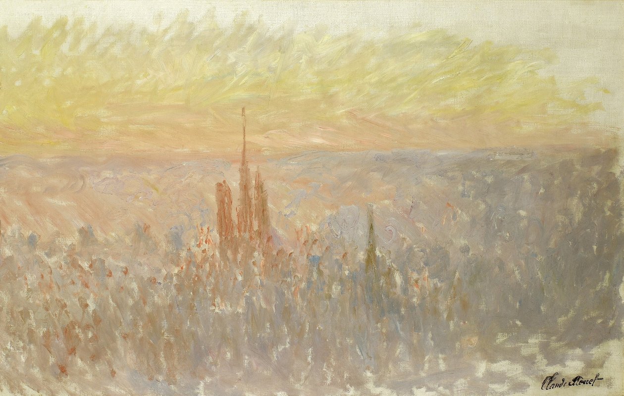 View of Rouen by Claude Monet