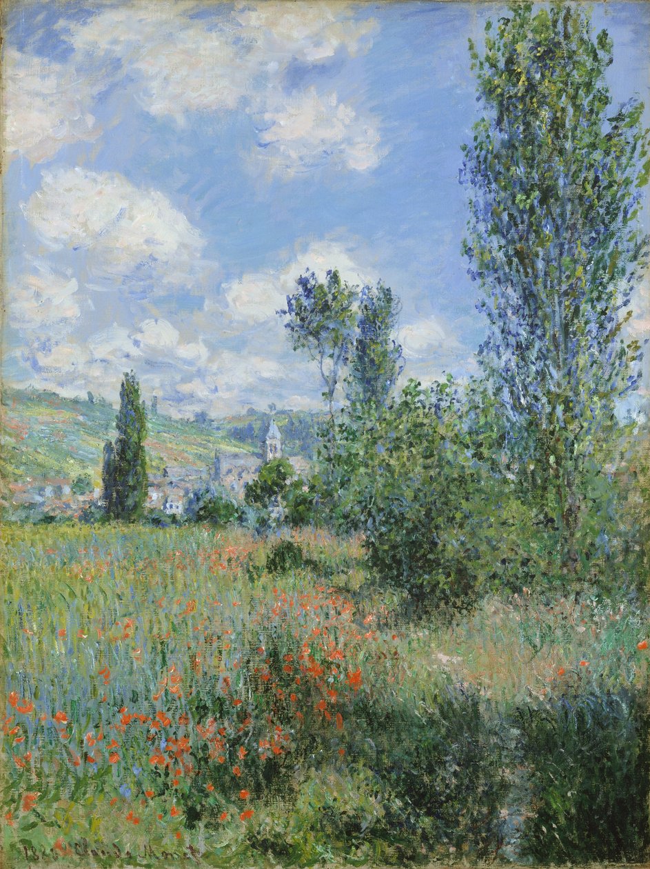View of Vetheuil by Claude Monet