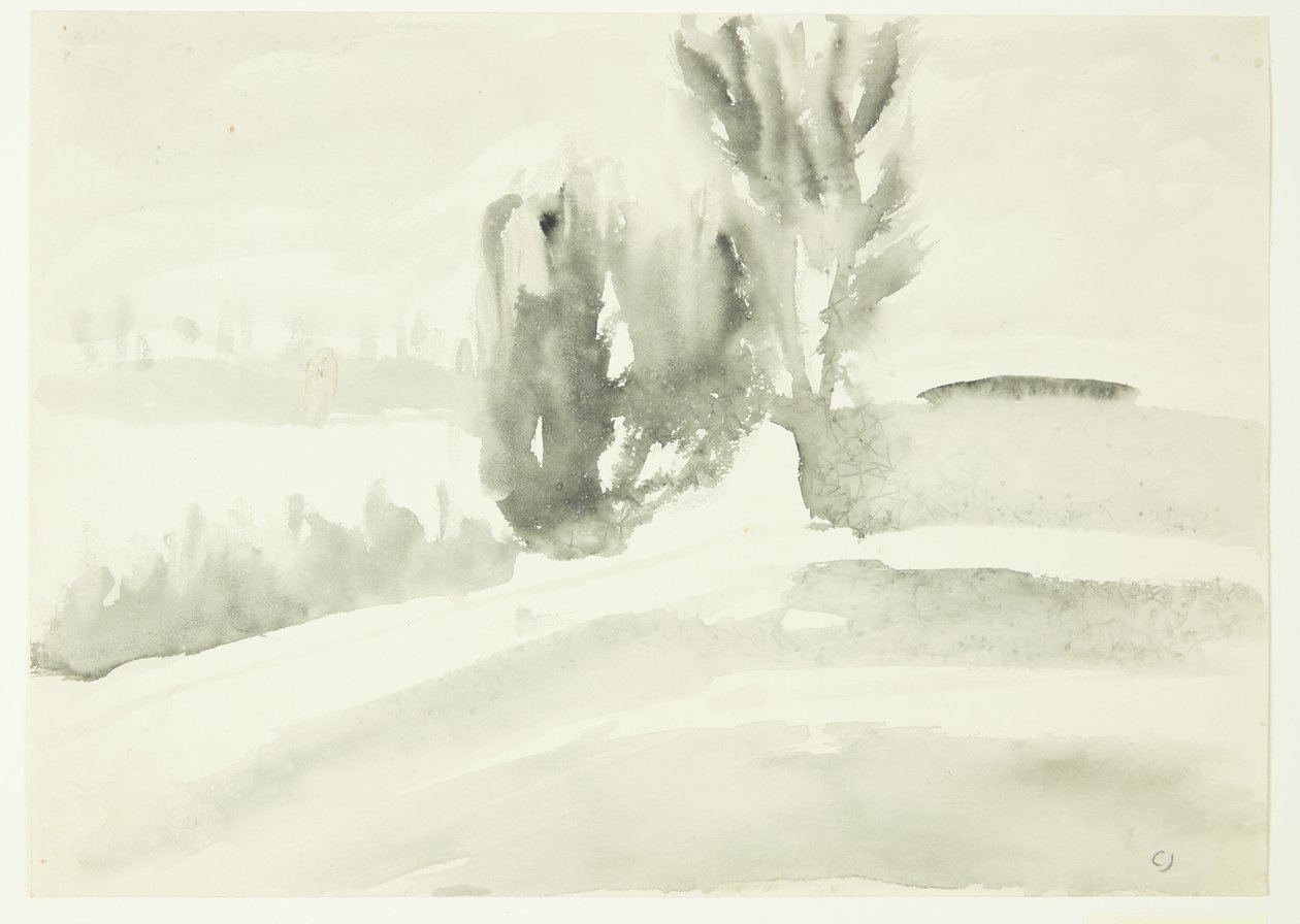Landscape with Trees by Claus Johansen