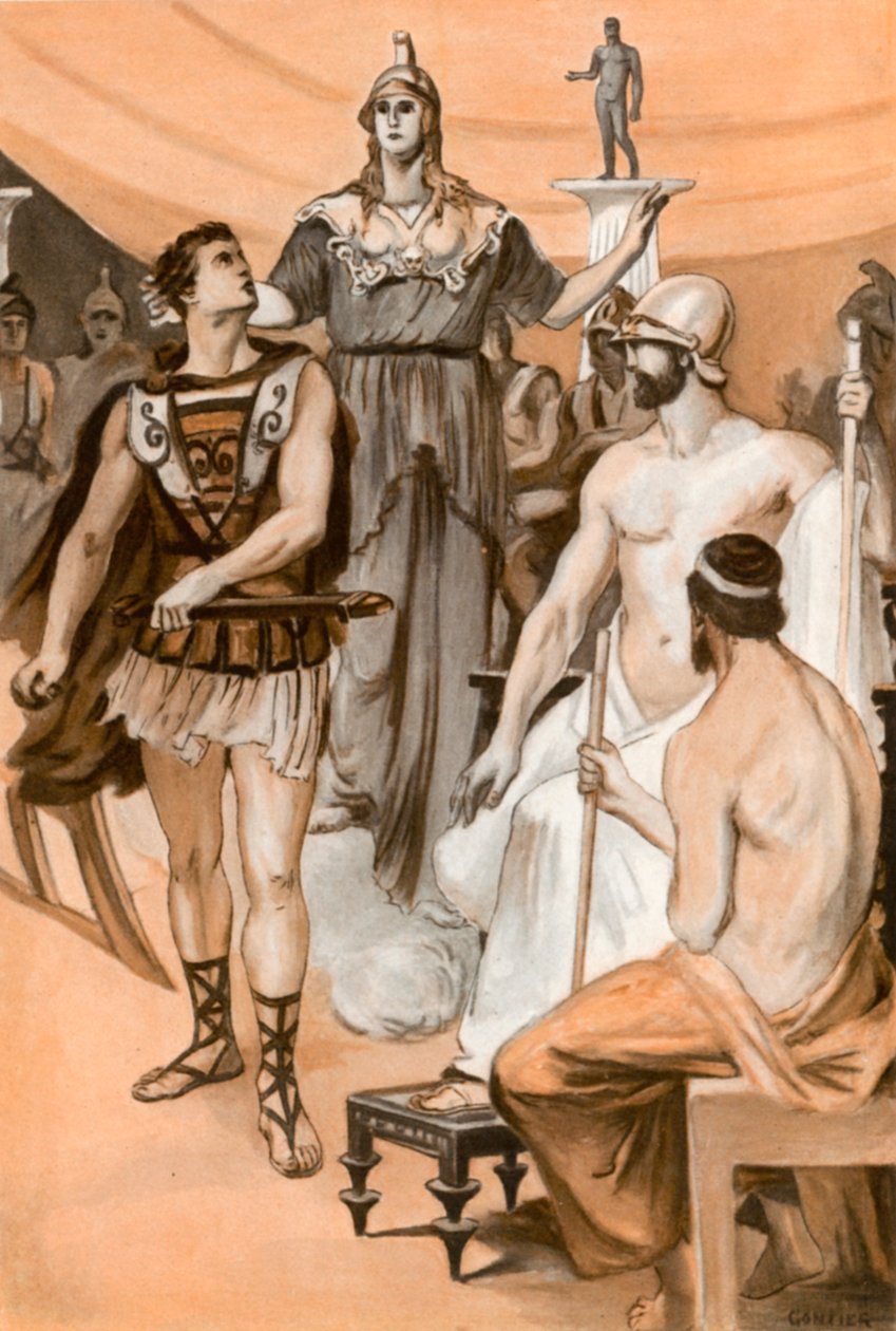 Illustration for the Iliad by Homer by Clement Goutier