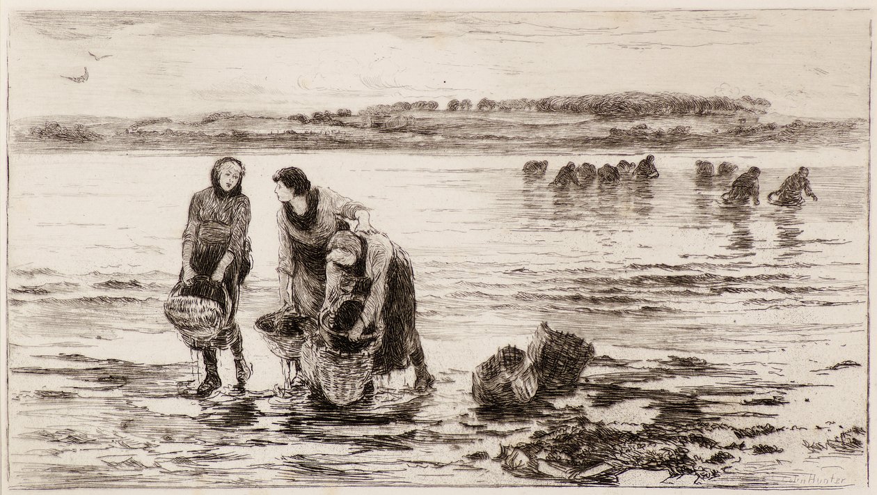 The Mussel Gatherers by Colin Hunter