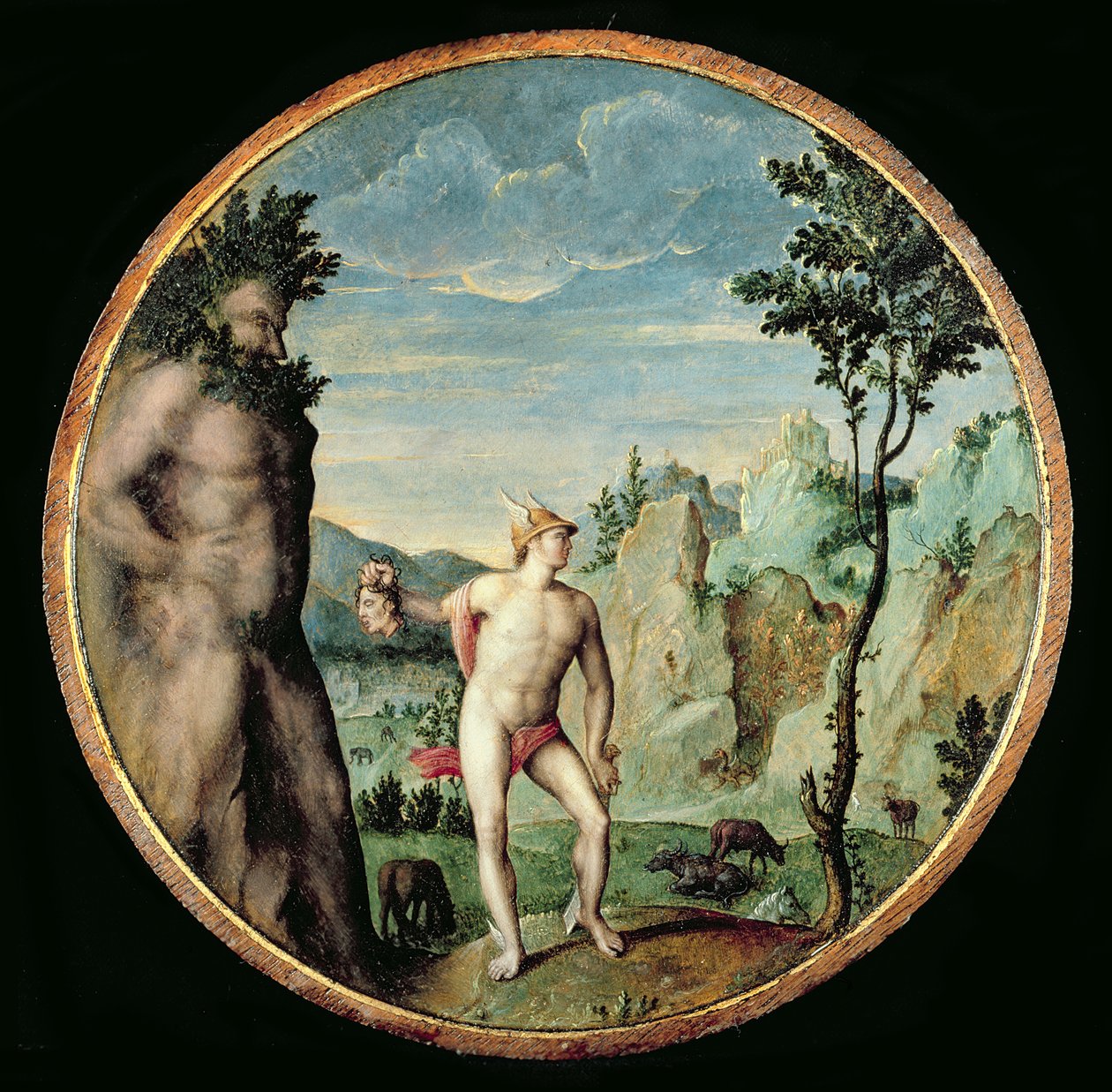 Perseus Turning Atlas to Stone by Congnet
